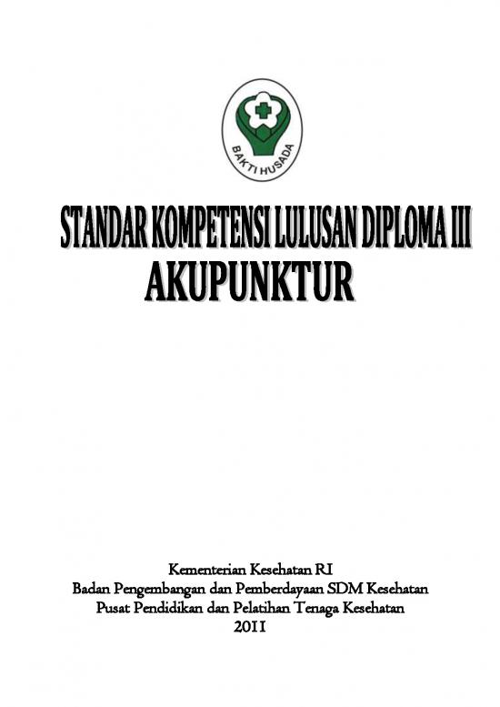 picture1_Pendidikan Pdf 8813 | Standar D3 Akupunktur | Akupunktur